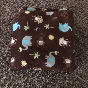 Elephant and Monkey blanket